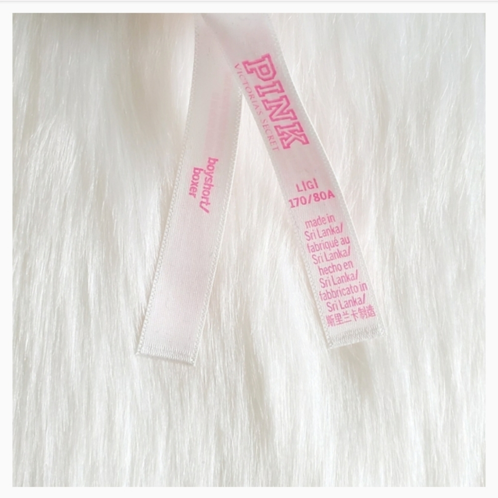 ❌PINK VICTORIA'S SECRET LOGO BOYSHORT SIZE L - Picture 2 of 3